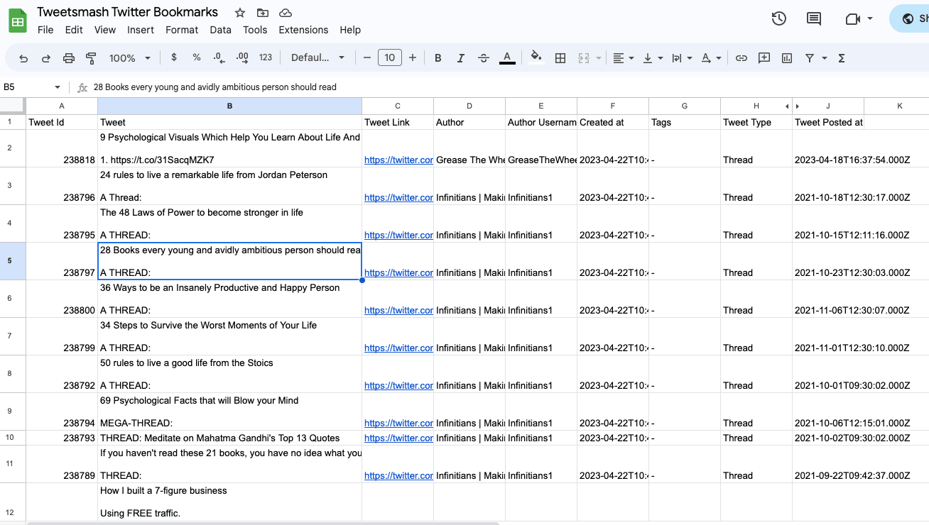 export-all-bookmarks-to-google-sheets